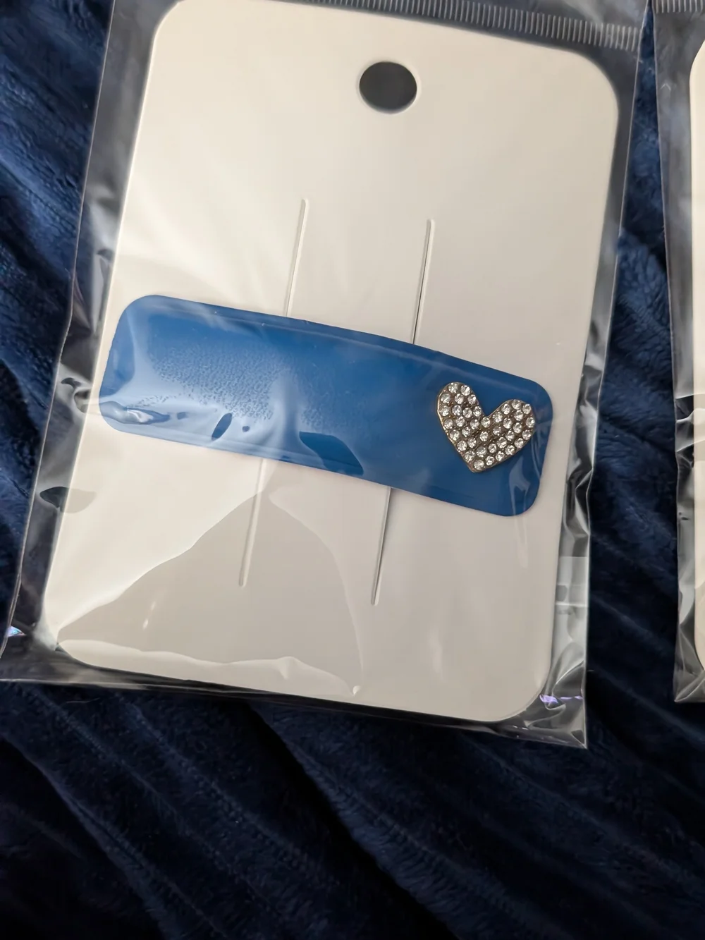 🦋 Pick 1 Rhinestone Heart Hair Berrettte